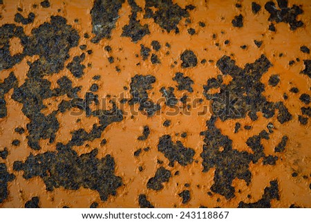 Rust texture as metal plate background.