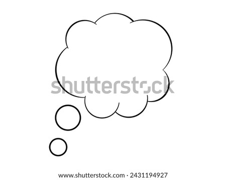 Think bubbles isolated on white background.speech bubble icon with line design
