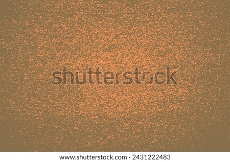 Brown-orange shabby grainy noisy texture for overlay. Rough vector grunge two-color pattern. Background for vintage designs