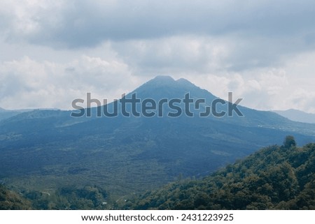 Beautiful view of Batur volcano.