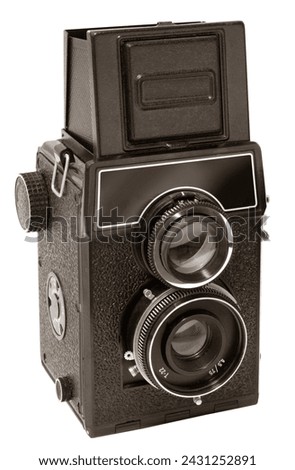 Old medium format twin lens reflex camera body