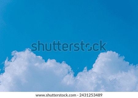 white cloud and blue sky 