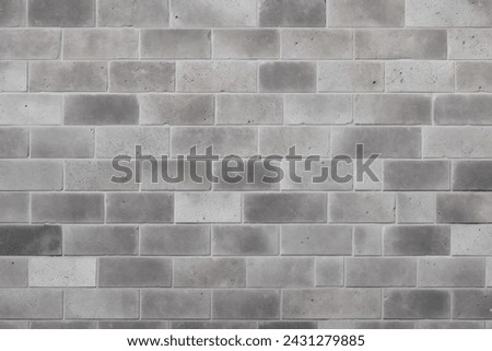 Processed collage of grey concrete brock wall surface texture. Background for banner, backdrop or texture for 3D mapping