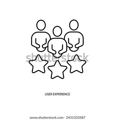 user experience concept line icon. Simple element illustration. user experience concept outline symbol design.