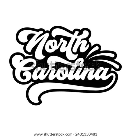 North Carolina typography design vector, usa state shirt design vector. North Carolina Jersey design vector, T-shirt design for usa