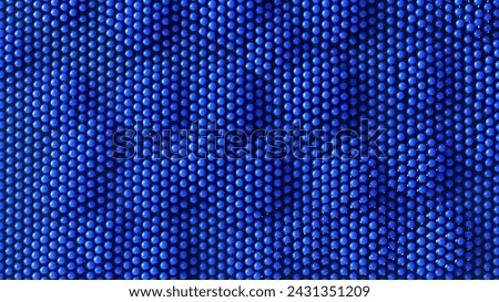 Abstract background or backdrop of lots of blue details on dark. Physical pixel art. Concept of the unknown and mysterious.  16 to 9 aspect ratio. photo. Close-up