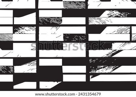 black and white grunge marble or tiles texture, vector illustration background texture grunge black texture