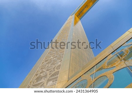 A picture of the Dubai Frame.