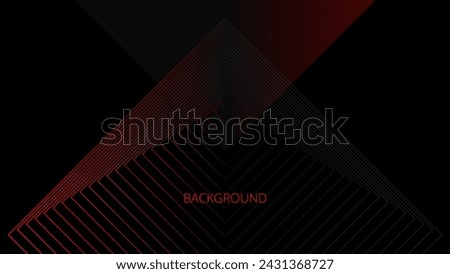 Black abstract background with red square and triangular pattern, pyramid shape, modern geometric texture, diagonal rays and angles	 Royalty-Free Stock Photo #2431368727