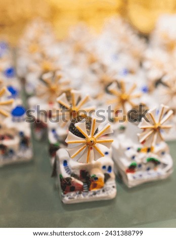 Traditional tourist souvenirs and gifts from Greece, fridge magnets with text "Greece", and key ring keychain, mugs and toys in a local vendor shop in Athens, Attica, Greece, greek souvenirs
 Royalty-Free Stock Photo #2431388799
