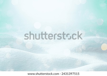 CHRISTMAS HOLIDAY BACKGROUND WITH SNOW AND BOKEH LIGHTS FOR CHRISTMAS MONTAGE OF PRESENTS AND GIFTS
