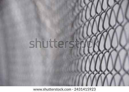 close up of mesh wire fence