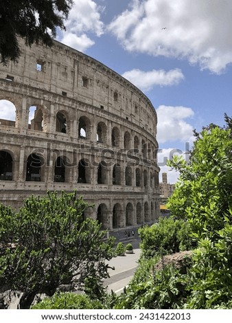 The coliseum in Rome - Italy Royalty-Free Stock Photo #2431422013