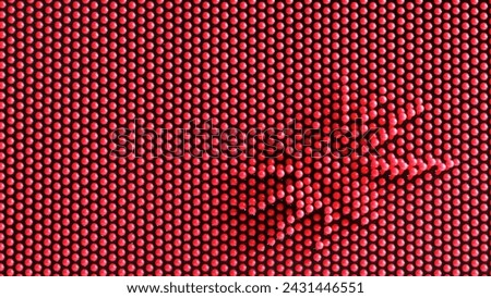 Pixel art - dangerous spider. Lots of red pixel details. Symbolic abstract background or backdrop. Optical illusion. Aspect ratio 16 to 9. Photo. Close-up