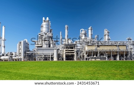 CCS facilities capture carbon dioxide emissions from industrial processes and power plant, securely storing them underground to mitigate climate change. They play a crucial role in reducing greenhouse Royalty-Free Stock Photo #2431453671