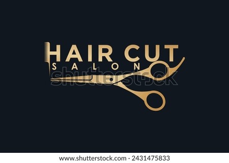 hair cut element design with beauty salon