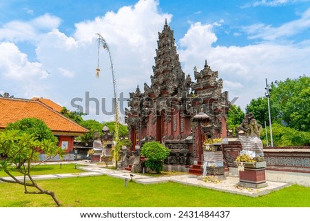 Pura Segara (Segara Temple), a place of worship for Hindus who mostly come from Bali and native Javanese in East Surabaya, Indonesia Royalty-Free Stock Photo #2431484437