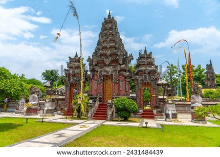 Pura Segara (Segara Temple), a place of worship for Hindus who mostly come from Bali and native Javanese in East Surabaya, Indonesia Royalty-Free Stock Photo #2431484439