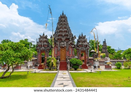 Pura Segara (Segara Temple), a place of worship for Hindus who mostly come from Bali and native Javanese in East Surabaya, Indonesia Royalty-Free Stock Photo #2431484441