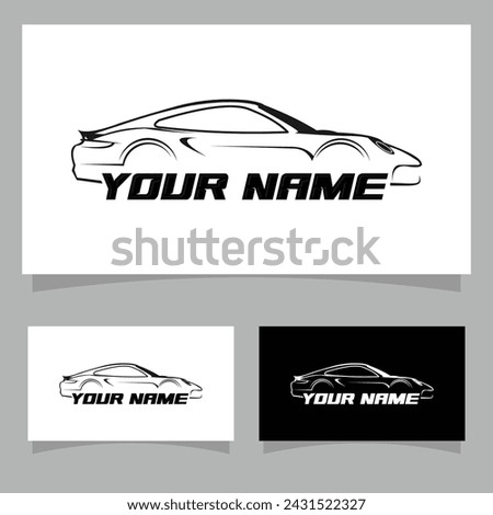 Vector Car Garage Premium Concept Logo Design