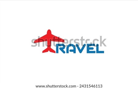 Creative  Minimalist Travel Wordmark Typography Logo Design Vector