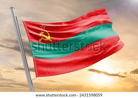 Flag of Transnistria Transnistria is a region in Eastern Europe that is under the effective control of Russia but is recognized by the international community as an administrative unit of Moldova