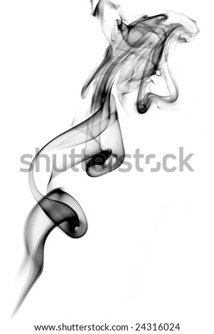 The swirling patterns of smoke, abstract picture