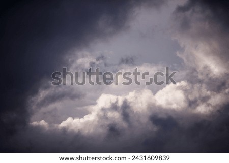Detail of storm clouds in Ruidera