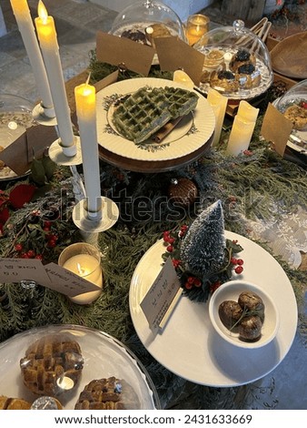 a picture of warm bread on display for the Christmas celebration