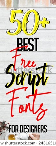 50+ FREE SCRIPT FONTS FOR GRAPHIC DESIGNERS