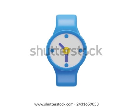 hand watch icon 3d rendering vector illustration
