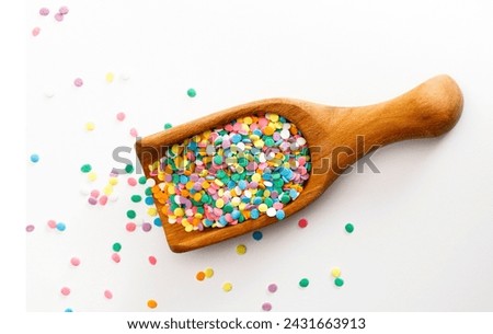 Sprinkles isolated Close-up picture with High resolution