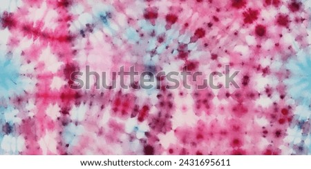 Pink and blue Tie Dye Pattern Ink , colorful tie dye pattern abstract background. Tie Dye two Tone Clouds . Abstract batik brush seamless and repeat pattern design