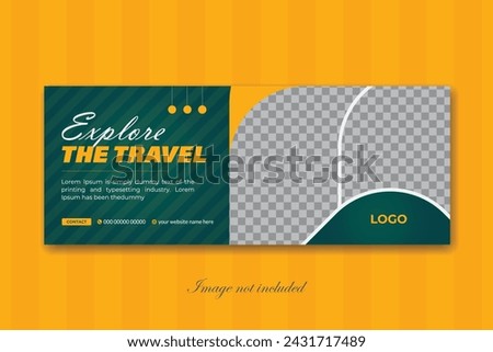 professional travel facebook cover design template,abstract web banner template