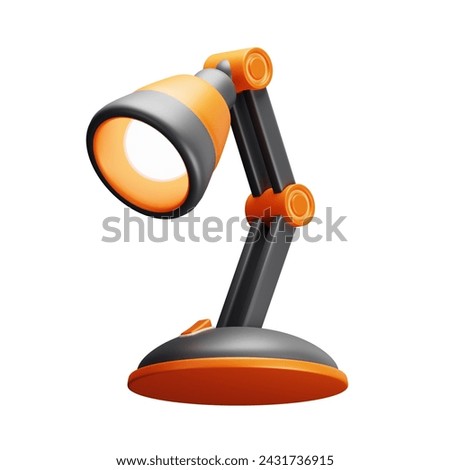 3D illustration of desk lamp