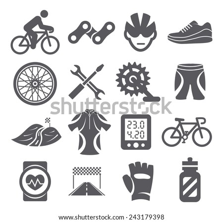 Biking icons