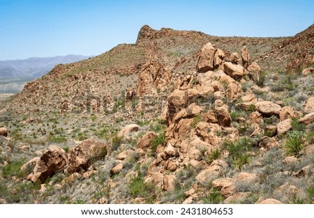 The Arid and Rugged Terrain of Big Bend National Park, in southwest Texas, USA