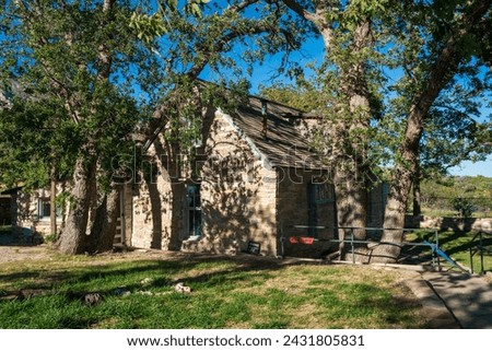 Frijole Ranch Museum at Guadalupe Mountains National Park in Western Texas, USA