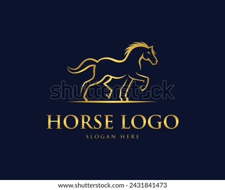 Best for sport horse races logo design concept vector template.