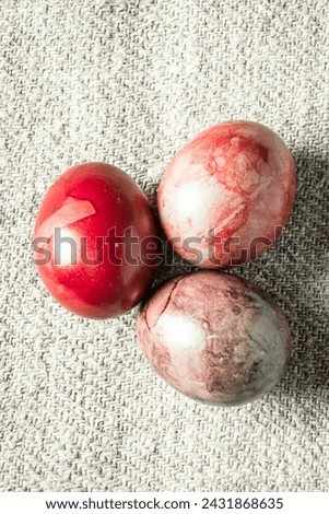 painted easter eggs holiday background