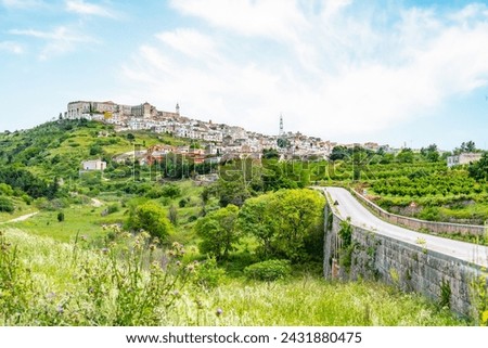 view of Minervino Murge city. Puglia. Italy. Royalty-Free Stock Photo #2431880475