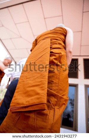 Ordination ceremony and Hair shaving  before ordination of Buddhist monks Royalty-Free Stock Photo #2431943277