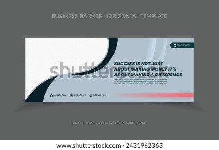 banner abstract background business horizontal design.