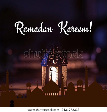 This image contain welcome Ramadan Kareem