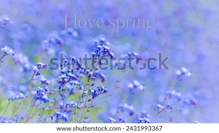 spring wallpaper blue purple shades