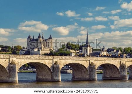 Chateau de Saumur (Saumur Castle), Pays de la Loire, France Royalty-Free Stock Photo #2431993991