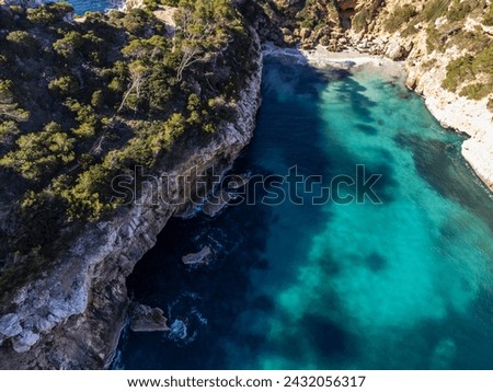 Caló d es Moro, Santanyi, Mallorca, Balearic Islands, Spain