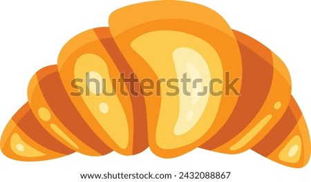 Bakery croissant cake simple icon