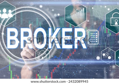 Broker button on virtual screen