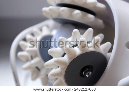 Anti-cellulite massager for weight loss. Close-up photo of home equipment.